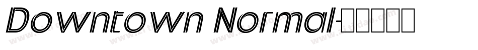 Downtown Normal字体转换